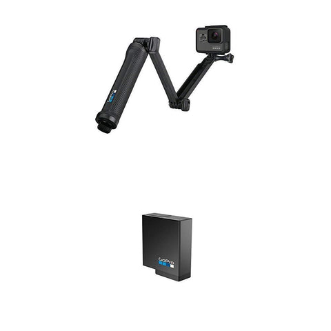 GoPro 3-Way Grip, Arm, Tripod with Rechargeable Battery